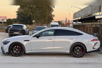 Pachet tuning tip 63 cu grilă negru lucios tip Brabus, cu linii roșii, compatibil cu Mercedes AMG GT X290 4 Door Coupe (după 2019)