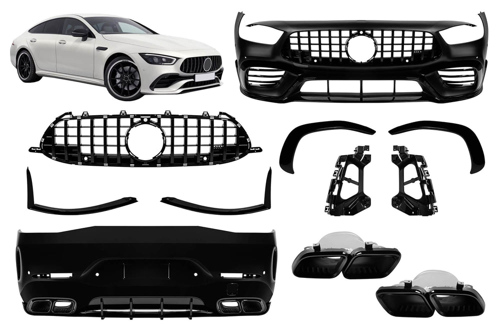Pachet tuning tip 63 cu grila tip GT compatibil cu Mercedes AMG GT X290 4 Door Coupe (dupa 2019)