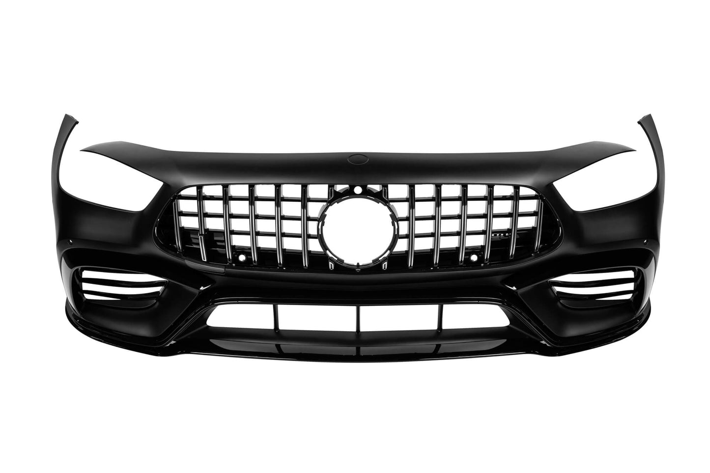 Pachet tuning tip 63 cu grilă GT cromată/neagră, compatibil cu Mercedes AMG GT X290 4 Door Coupe după 2019