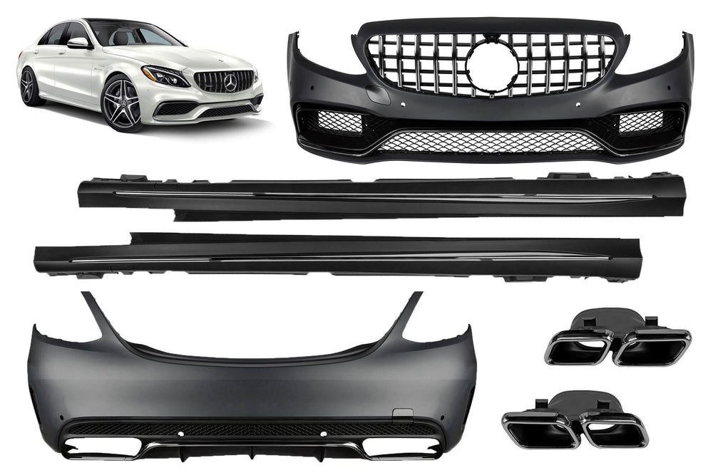 Pachet tuning tip 63 compatibil cu Mercedes C Class W205 sedan (2013-2019)