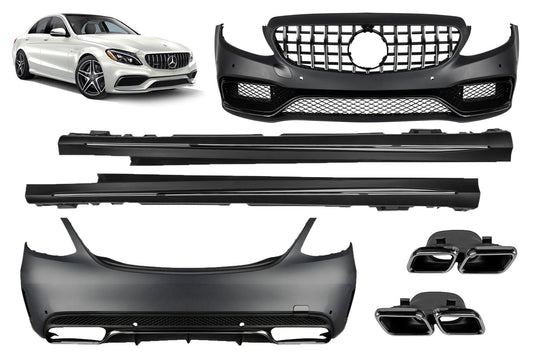 Pachet tuning tip 63 compatibil cu Mercedes C Class W205 sedan (2013-2019)