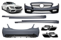 Pachet tuning tip 63 compatibil cu Mercedes C-Class W205 sedan (2015-2018)