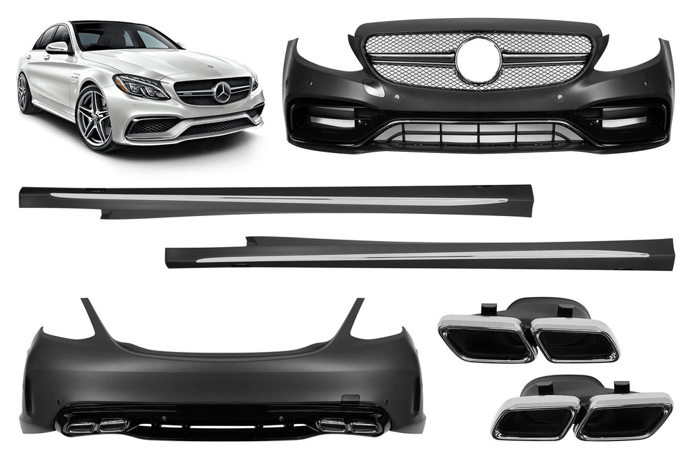 Pachet tuning tip 63 compatibil cu Mercedes C-Class W205 sedan (2019-2022)