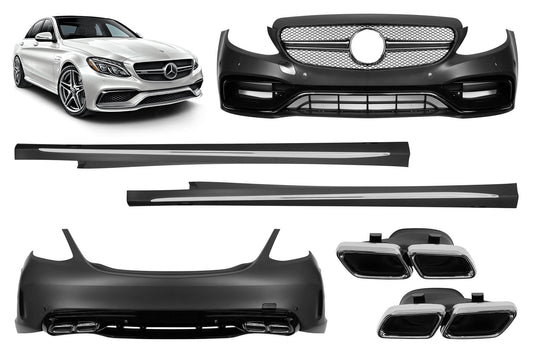 Pachet tuning tip 63 compatibil cu Mercedes C-Class W205 sedan (2019-2022)