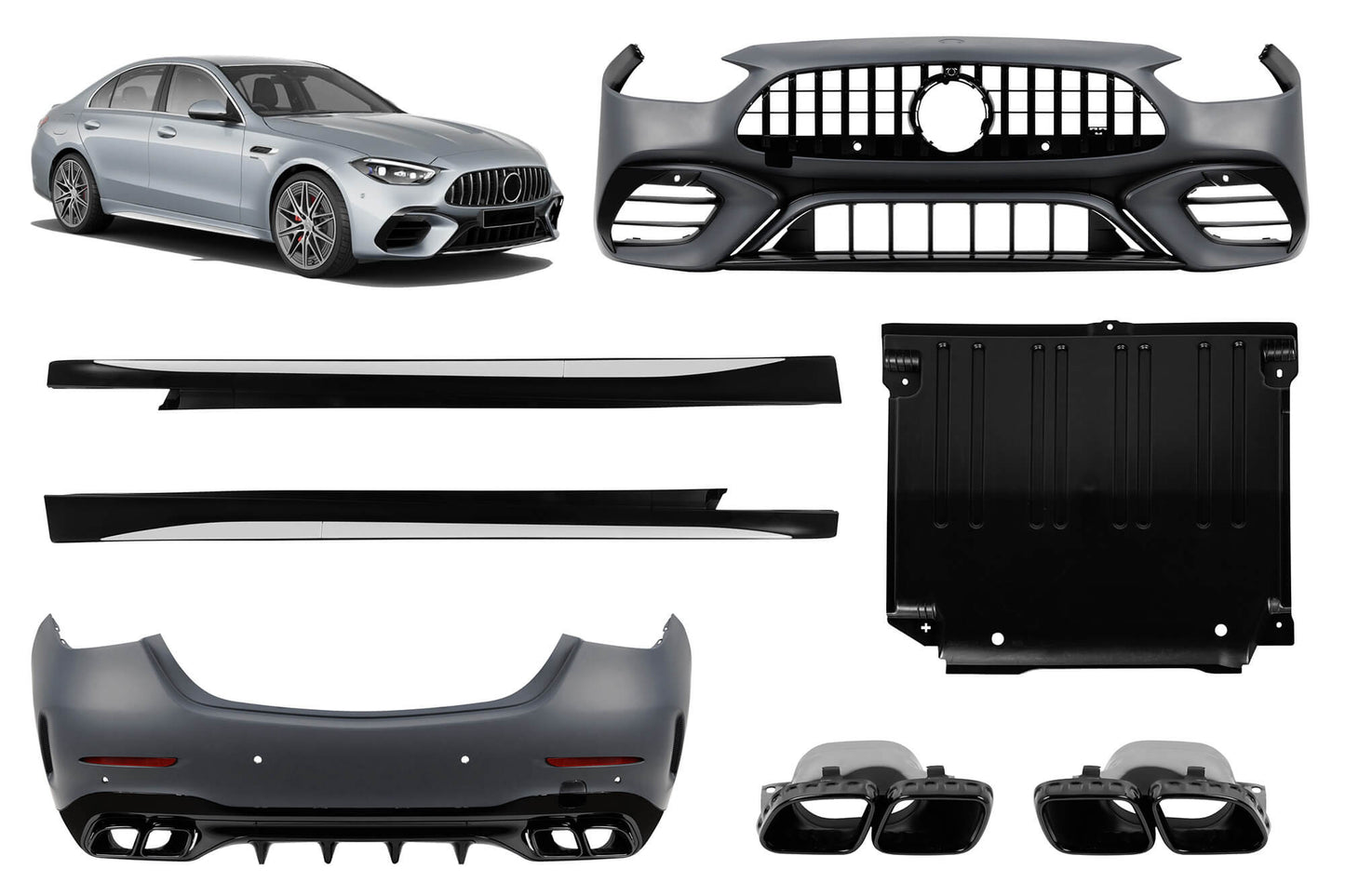 63-Type Tuning Package, compatible with Mercedes C-Class W206 sedan (from 2021)