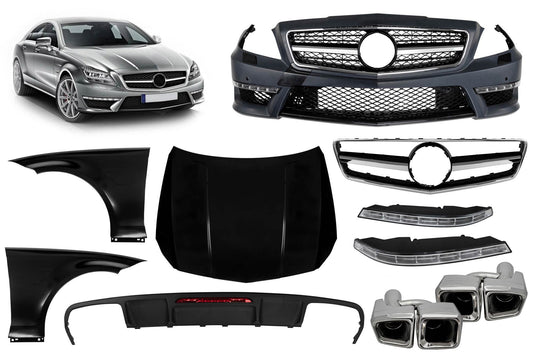 Pachet tuning tip 63 compatibil cu Mercedes CLS C218 (2011-2018)