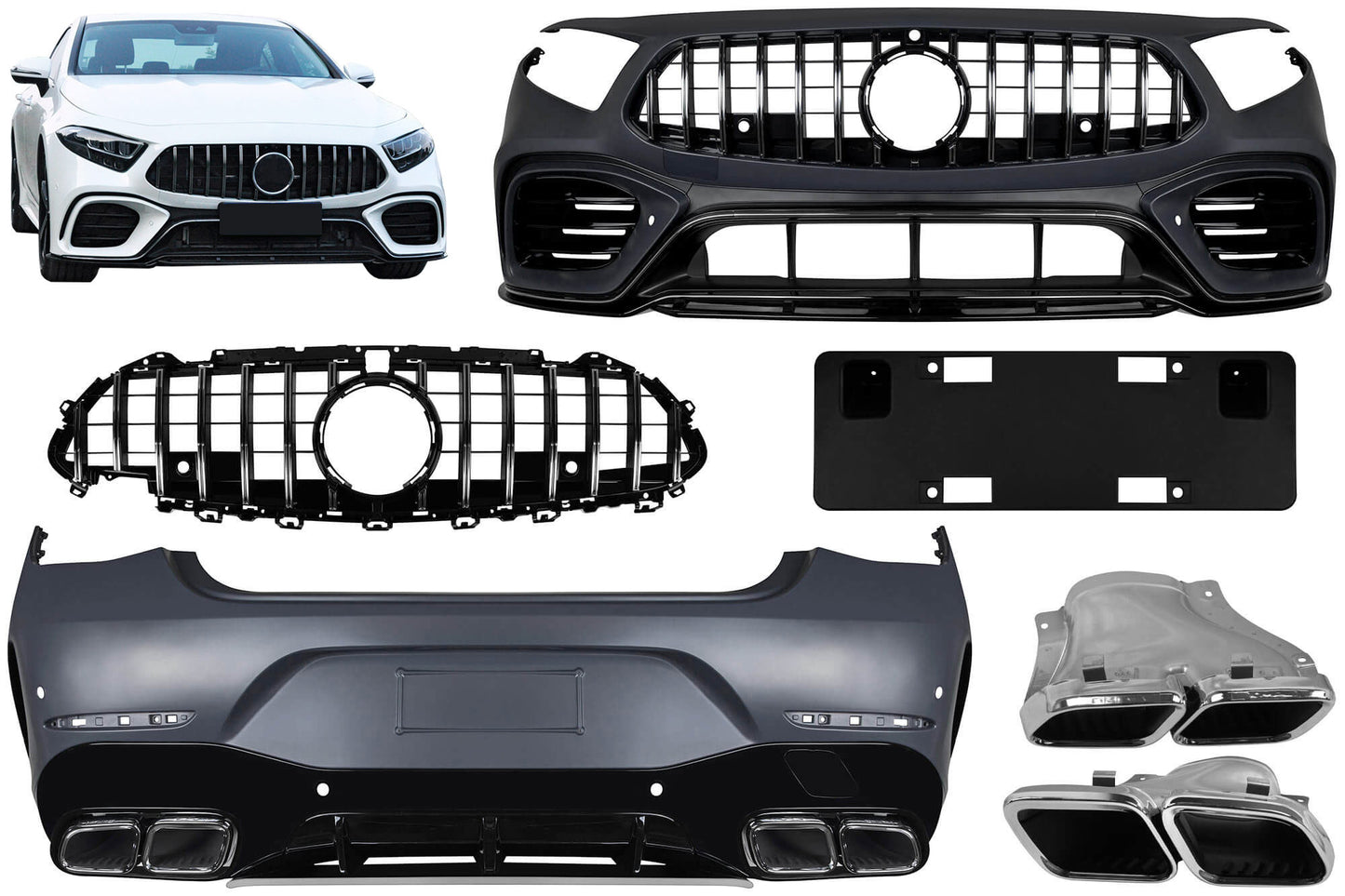 Pachet de tuning tip 63 compatibil cu Mercedes CLS C257 (2019-2021)