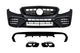 Pachet tuning tip 63 compatibil cu Mercedes E class C238 coupe, A238 cabrio (2017-2019) cu capace negre, pentru modelul cu bară spate AMG