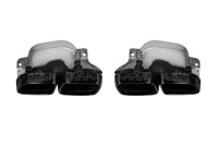 Pachet tuning tip 63 compatibil cu Mercedes E class C238 coupe, A238 cabrio (2017-2019) cu capace negre, pentru modelul cu bară spate AMG