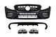 63 Type tuning package compatible with Mercedes E class C238 coupe, A238 convertible (2017-2019) with chrome tips, for models with AMG rear bumper