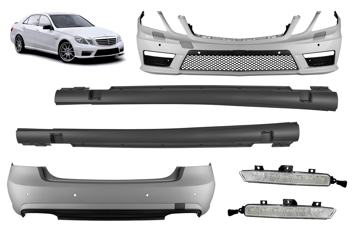 63-Style Tuning Package Compatible with Mercedes E-Class W212 Sedan (2009-2014)