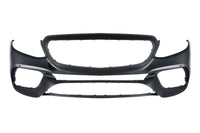 Pachet tuning tip 63 compatibil cu Mercedes E class W213 (2016-2019), cu ornamente evacuare negre si bandou cromat, compatibil cu modelul cu bara spate standard