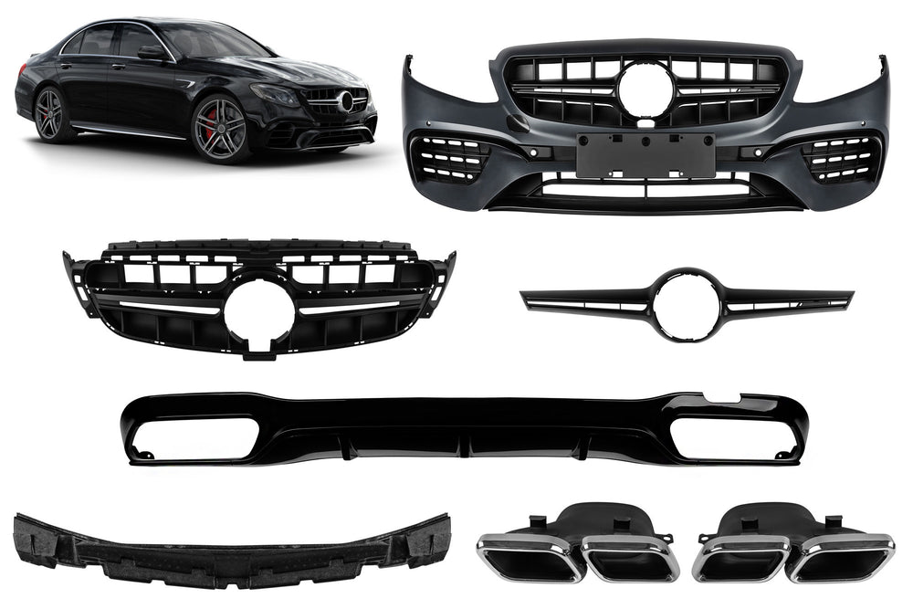 63 Type Tuning Package compatible with Mercedes E-Class W213 (2016-2019) with chrome trims