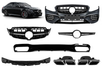 63 Type Tuning Package compatible with Mercedes E-Class W213 (2016-2019) with chrome trims
