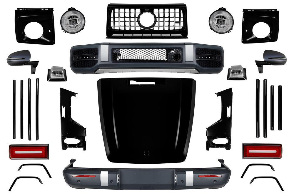 Pachetul tuning tip 63 compatibil cu Mercedes G class W463 (2008-2017) pentru conversia la W464
