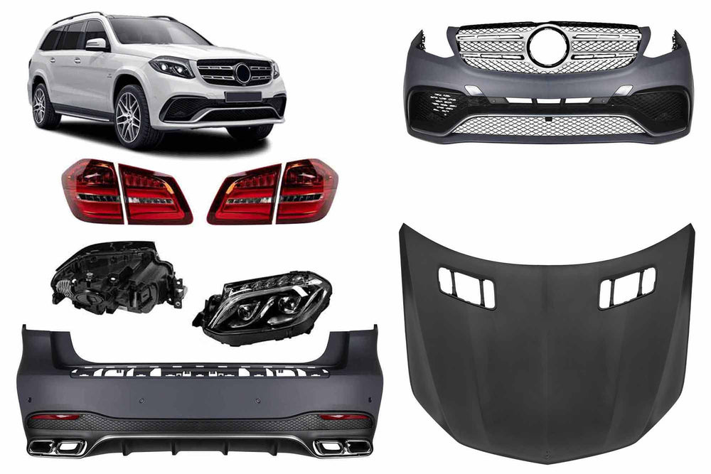 Pachet tuning tip 63 compatibil cu Mercedes GL X166 (2011-2015) conversie la GLS X166 2015-2018