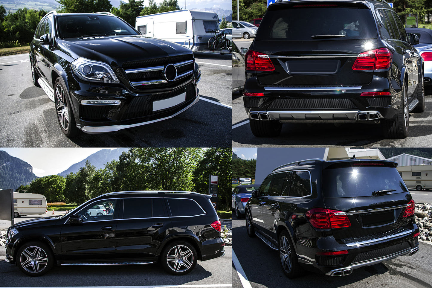 63 Type Tuning Package compatible with Mercedes GL X166 (2012-2015) with Chrome Trims