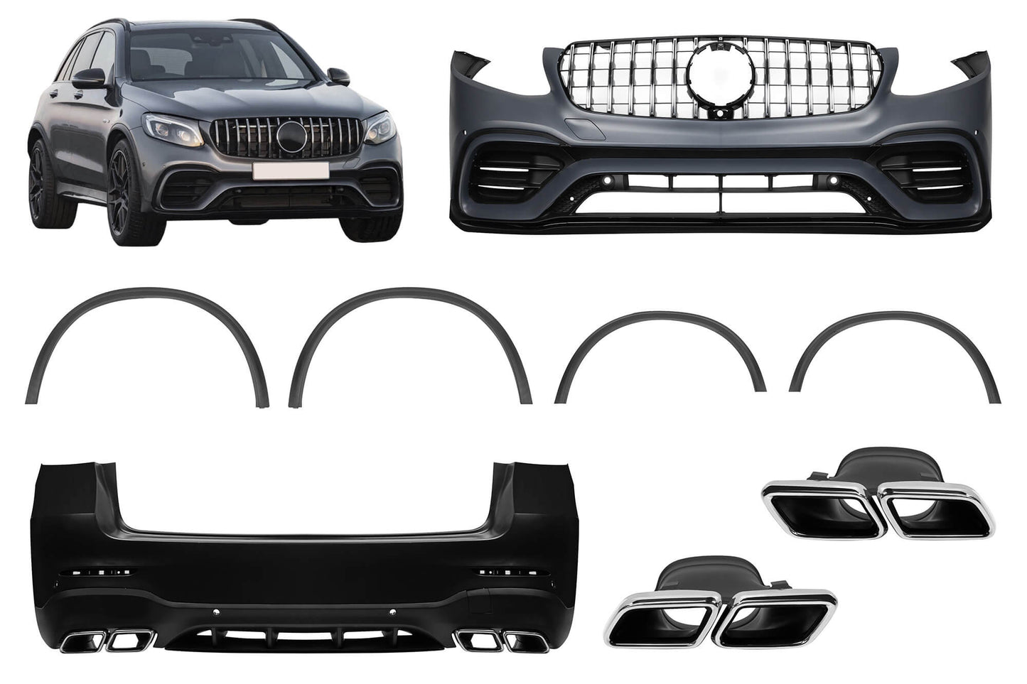 Pachet Tuning tip 63 compatibil cu Mercedes GLC SUV X253 (2016-2019)