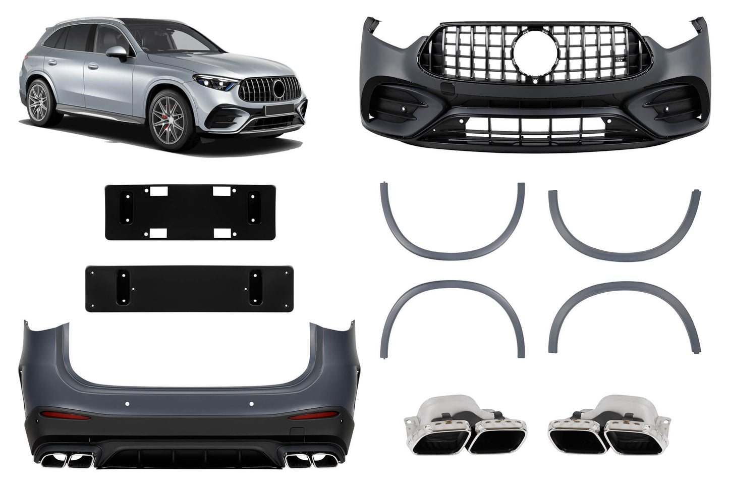 Pachet tuning tip 63 compatibil cu Mercedes GLC X254 (după 2023)