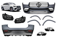 Pachet tuning tip 63 compatibil cu Mercedes GLE Coupe C167 (2020-2023), cu bară spate și faruri LED