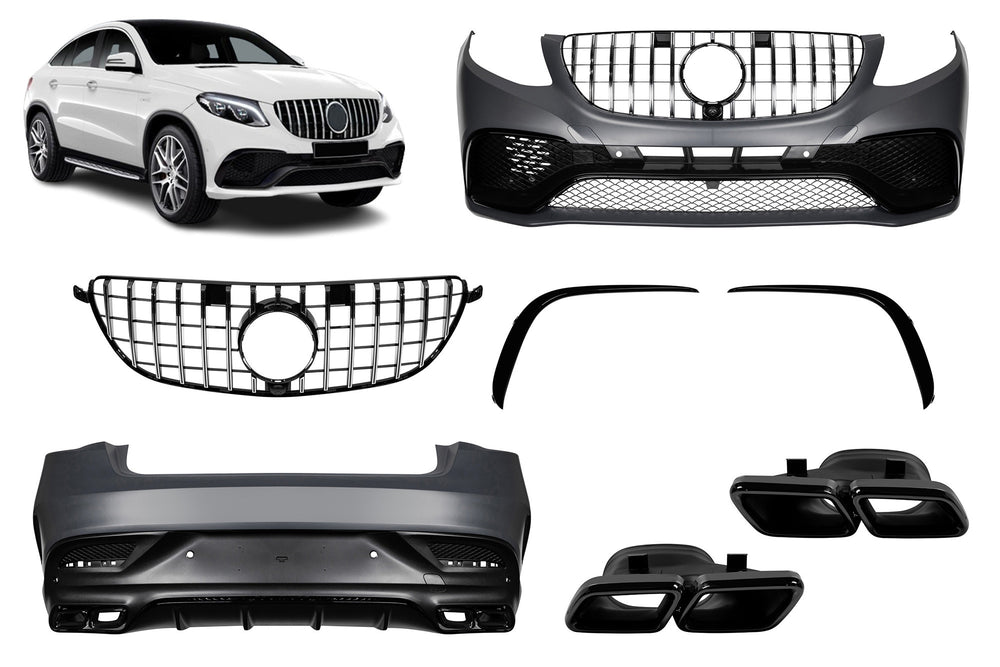 Pachet tuning cu bară spate tip 63 compatibil cu Mercedes GLE Coupe C292 (2016-2019)