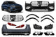 Pachet tuning tip 63 compatibil cu Mercedes GLE SUV W167 (2019-2023), cu elemente cromate, faruri LED și stopuri LED