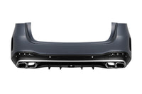 Pachet tuning tip 63 compatibil cu Mercedes GLE SUV W167 (2019-2023), cu elemente cromate, faruri LED și stopuri LED