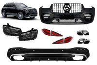 63 Type Tuning Package compatible with Mercedes GLE SUV W167 (2020-2023), with diffuser, LED headlights and LED taillights