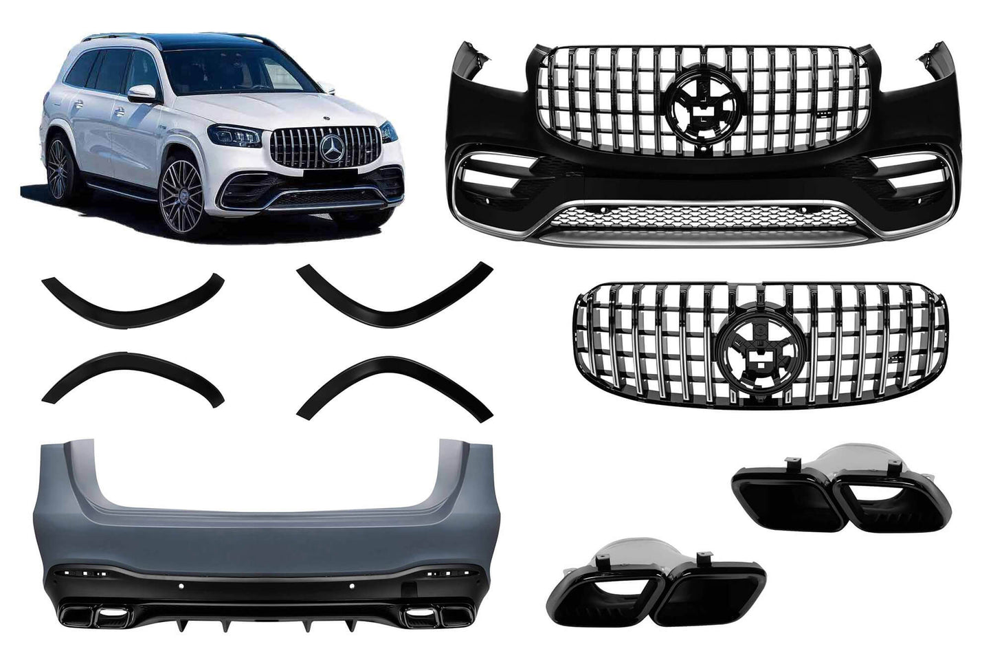 Pachet tuning tip 63 compatibil cu Mercedes GLS X167 (2020-2023)