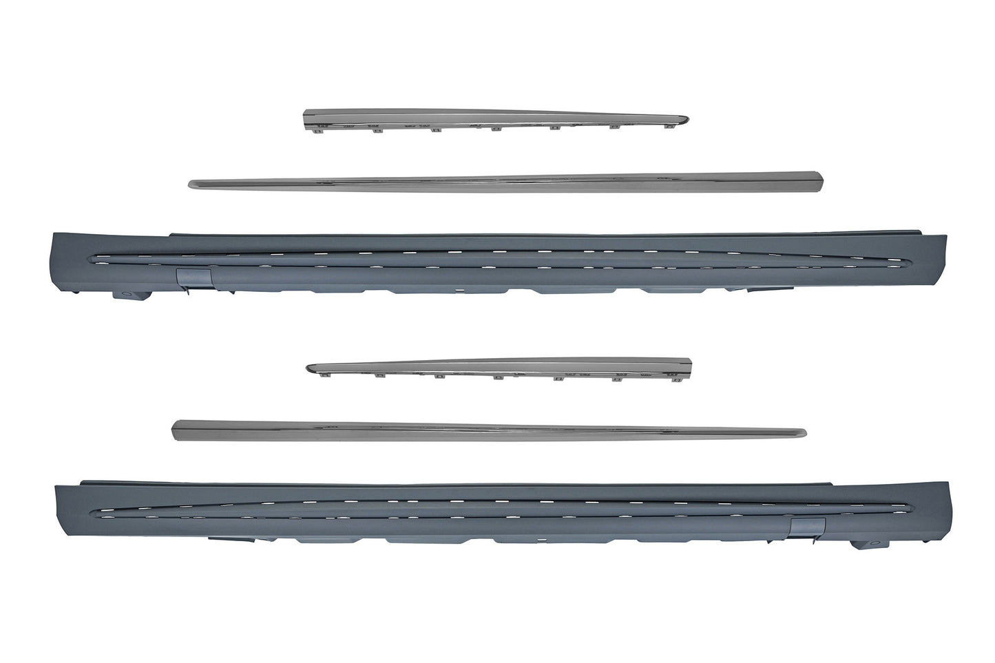 Pachet tuning tip 63 compatibil cu Mercedes S W222 (2013-2017), cu faruri, stopuri, grilă, praguri laterale, compatibil cu ampatament lung