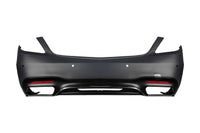 Pachet tuning tip 63 compatibil cu Mercedes S W222 (2013-2017), cu faruri, stopuri, grilă, praguri laterale, compatibil cu ampatament lung