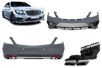 Pachet tuning tip 63 compatibil cu Mercedes S-Class W222 (2013-2017), fără praguri
