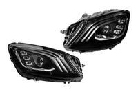 Pachet tuning tip 63 compatibil cu Mercedes S-Class W222 (2017-2020), cu faruri LED, fără praguri laterale