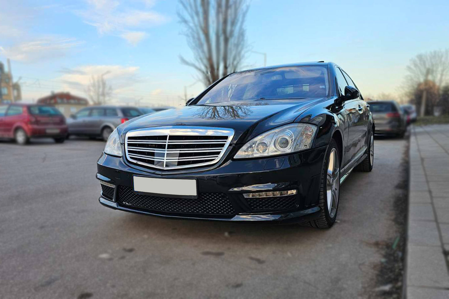Pachet tuning tip 63 compatibil cu Mercedes S class W221 (2006-2013), compatibil cu ampatament scurt și lung, fără praguri