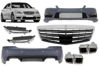 Pachet tuning tip 63 compatibil cu Mercedes S class W221 (2006-2013), compatibil cu ampatament scurt și lung, fără praguri