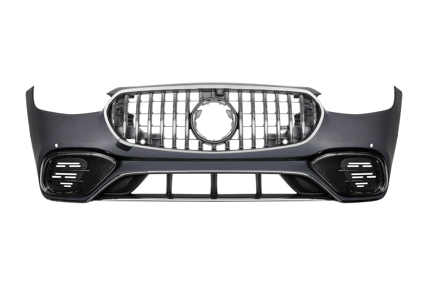 63-style tuning package compatible with long-wheelbase Mercedes S Class W223 (post-2020), with smoked chrome elements