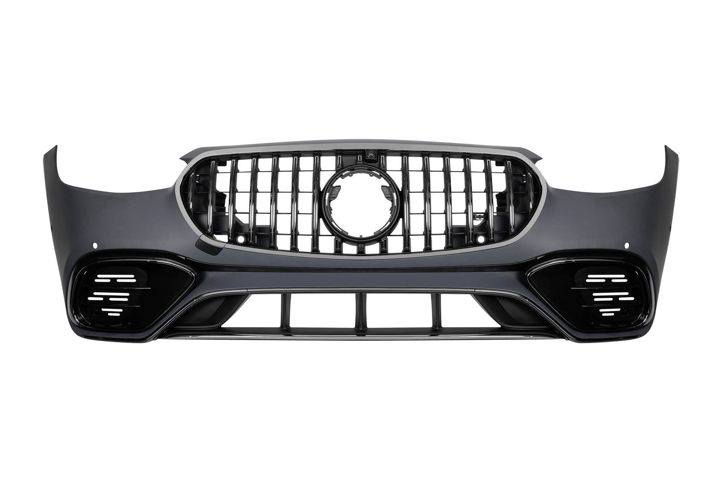 Pachet de tuning tip 63 compatibil cu Mercedes S-Class W223 (după 2020), cu elemente finisate în crom fumuriu