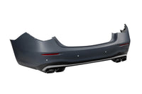 Pachet de tuning tip 63 compatibil cu Mercedes S-Class W223 (după 2020), cu elemente finisate în crom fumuriu