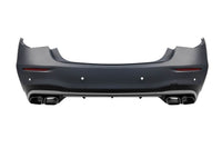 Pachet de tuning tip 63 compatibil cu Mercedes S-Class W223 (după 2020), cu elemente finisate în crom fumuriu