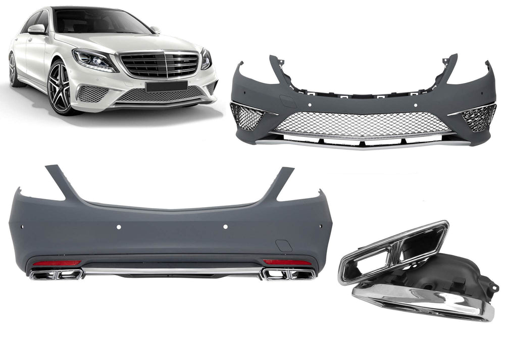 65 Type Tuning Package compatible with Mercedes S-Class W222 (2013-2017), without side skirts