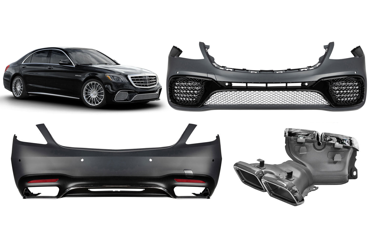 65 Type Tuning Package compatible with Mercedes S Class W222 (2017–2020) with long or short wheelbase