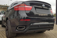 Performance tuning package compatible with BMW X6 E71 (2008-2014) for the standard rear bumper model
