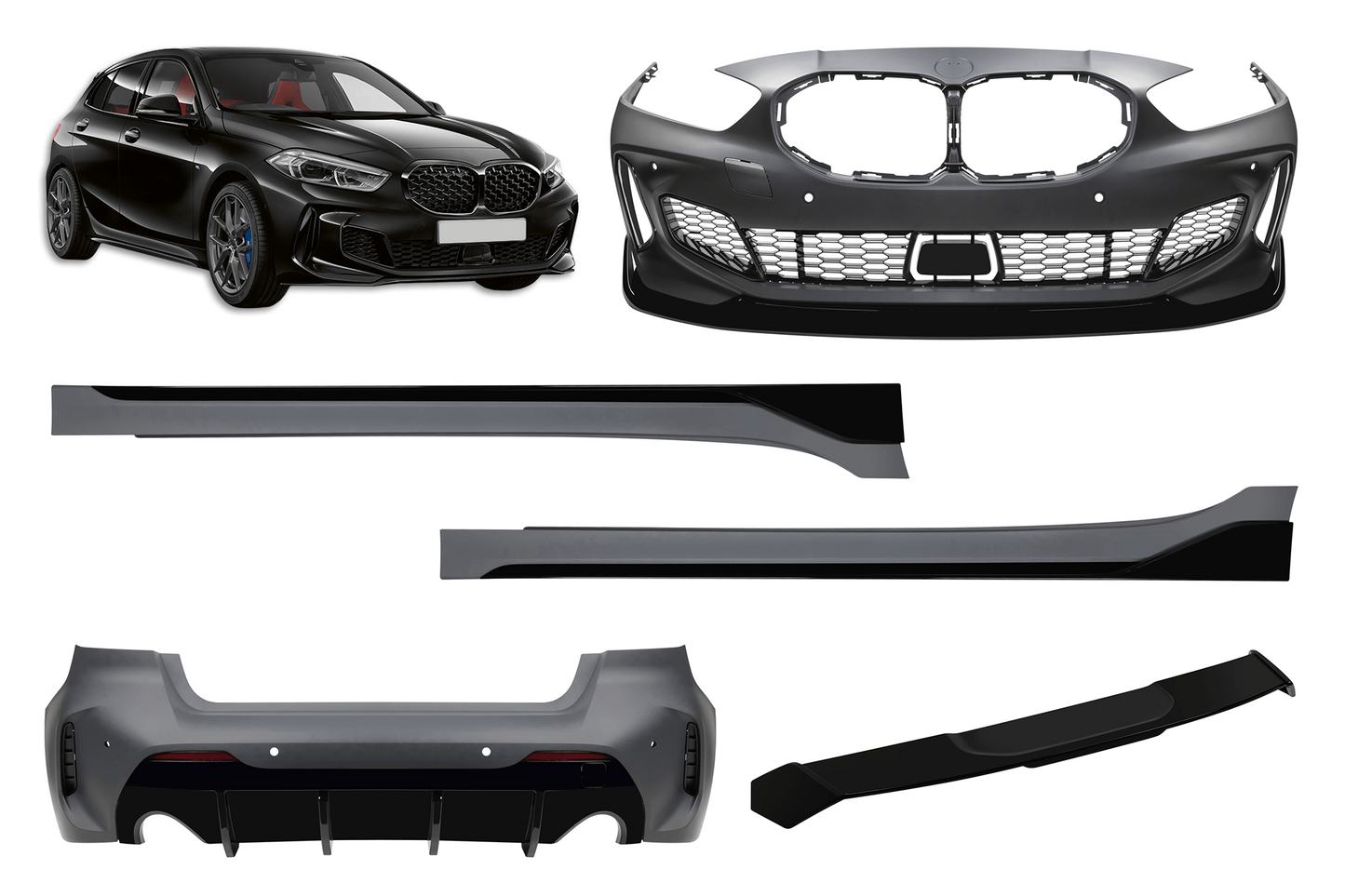 Pachet de tuning de performanță compatibil cu BMW Seria 1 F40 cu 5 uși (după 2019)