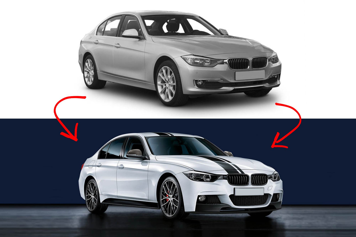 Pachet tuning compatibil cu BMW Seria 3 F30 sedan (2011-2019)