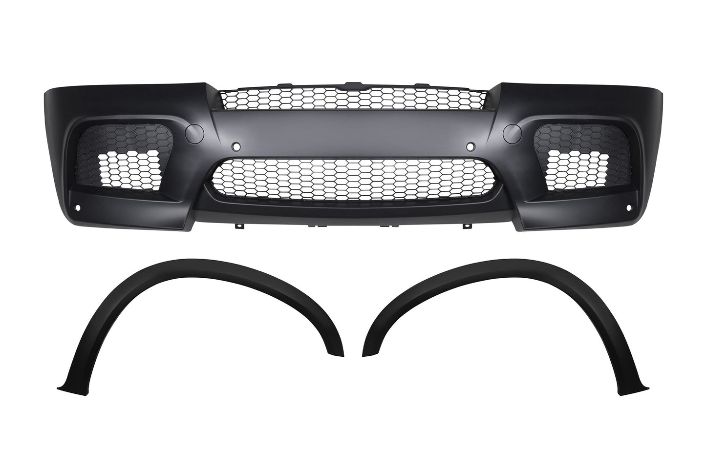 Tuning bară față compatibilă cu BMW X5 E70 (2010–2013), cu extensii pentru aripile față