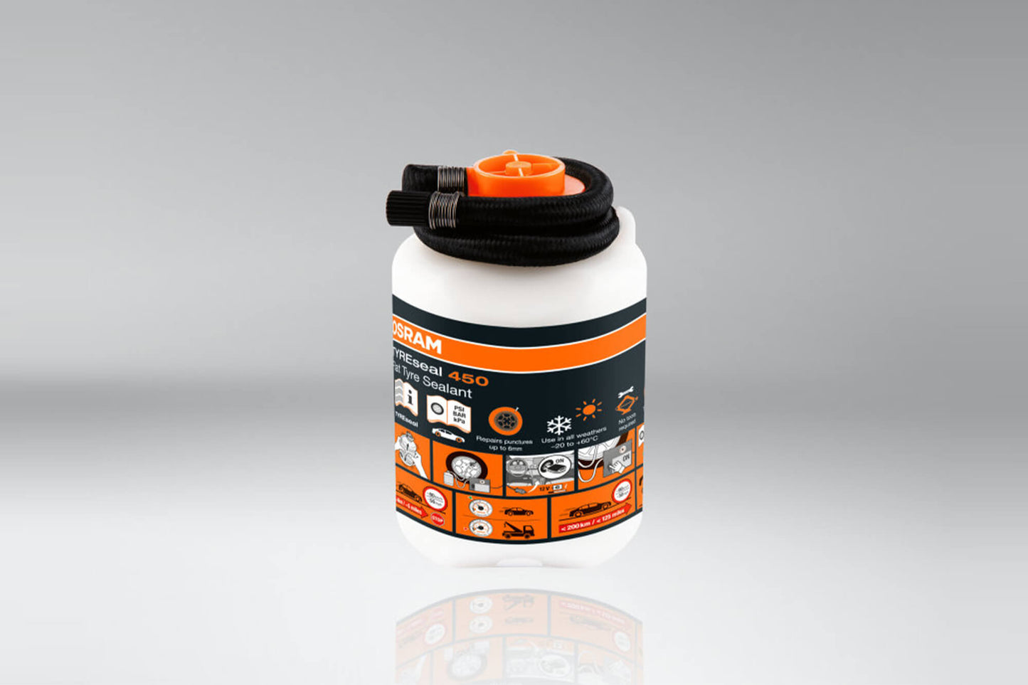 Osram Tyreseal 450 sigilant pentru reparatii temporare ale anvelopelor dezumflate, 450ml