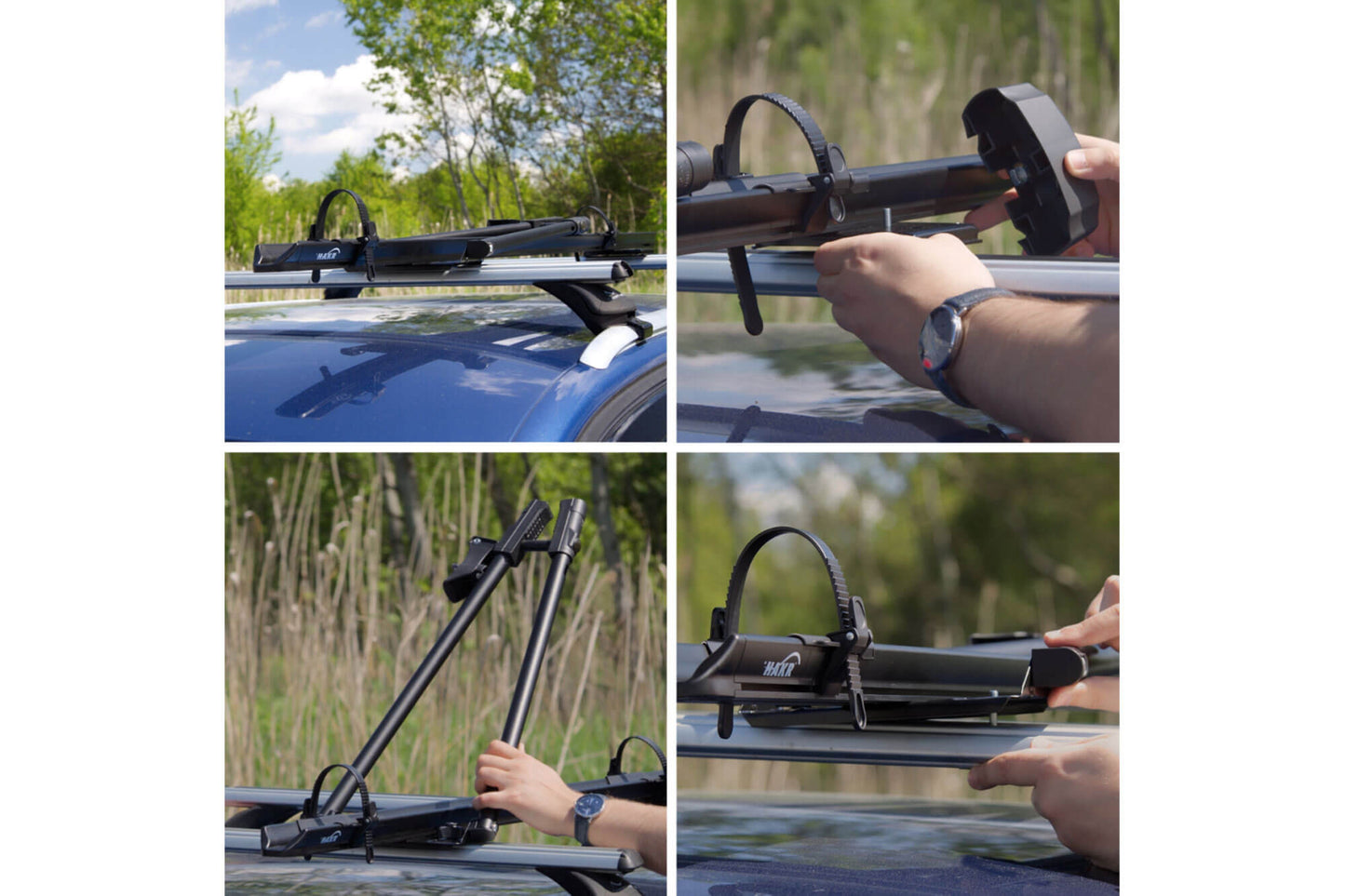 Suport bicicleta pentru masina - Hakr model Speed Alu Profi Black, pentru 1 bicicleta, pana la 17 kg