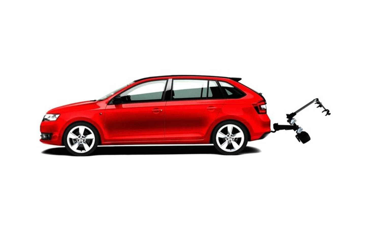 Suport bicicleta pentru carlig de remorcare Hakr model Trip 2 Top Plus, pentru 2 biciclete