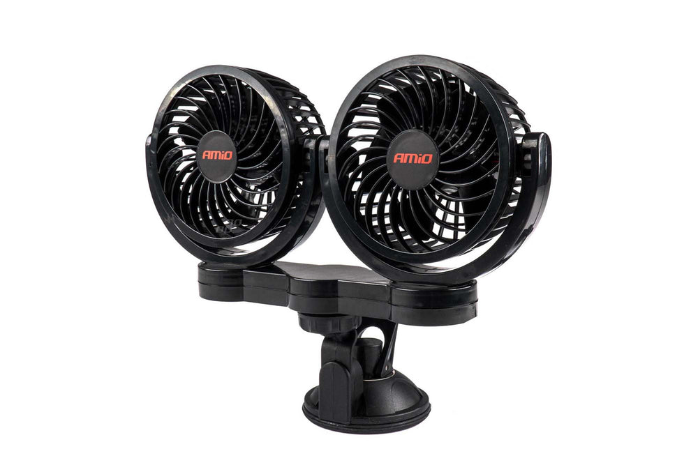 Ventilator auto Amio 2x4'', 12V