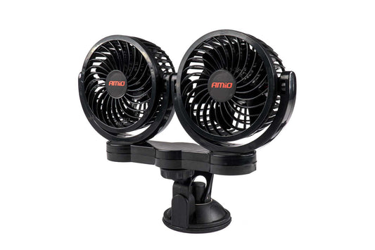 Ventilator auto Amio 2x4'', 12V